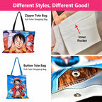 Custom Anime Canvas Tote Bag
