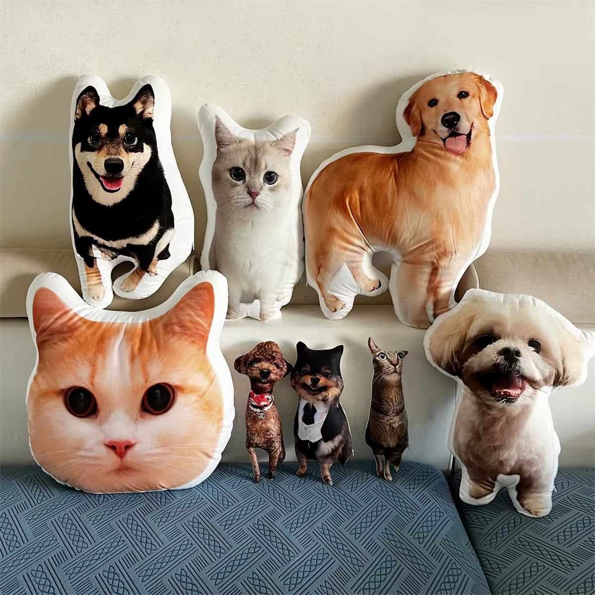 Cadeaux personnalisés Oreillers en forme d'animaux + Coussin de garnissage